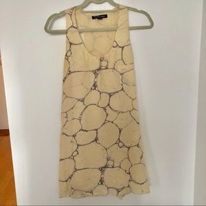 Alexander Wang Bubble Print Silk Racerback Dress